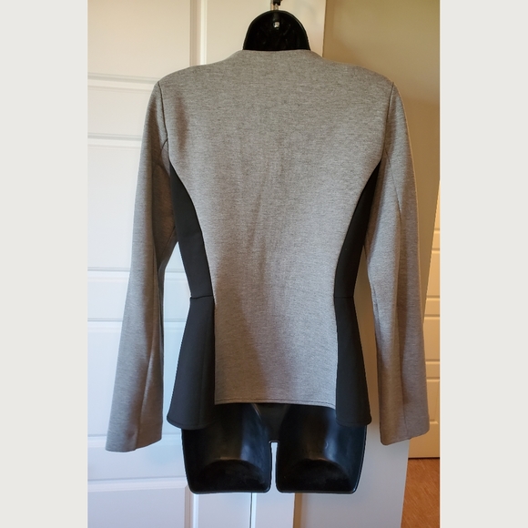 Peplum Zip Up Blazer - Picture 2 of 4